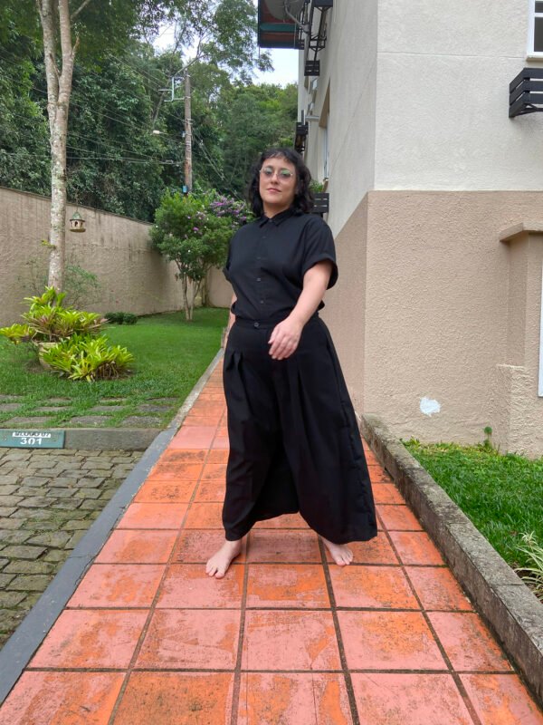 calça de alfaiataria em linho misto - Imagem 5