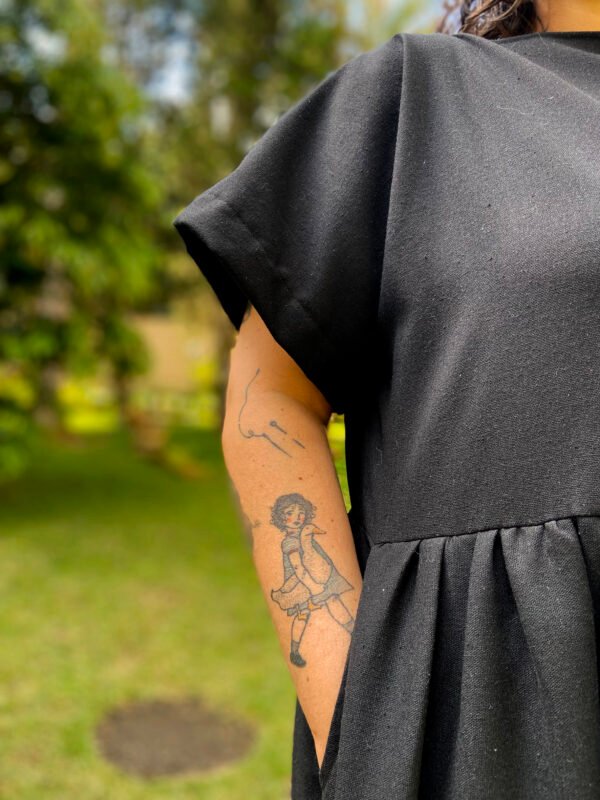 vestido largão em linho misto - Imagem 5