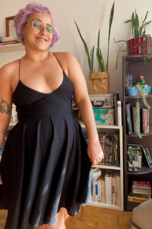 vestido de linho super rodado