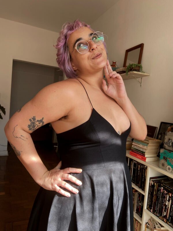 vestido de linho super rodado - Imagem 3