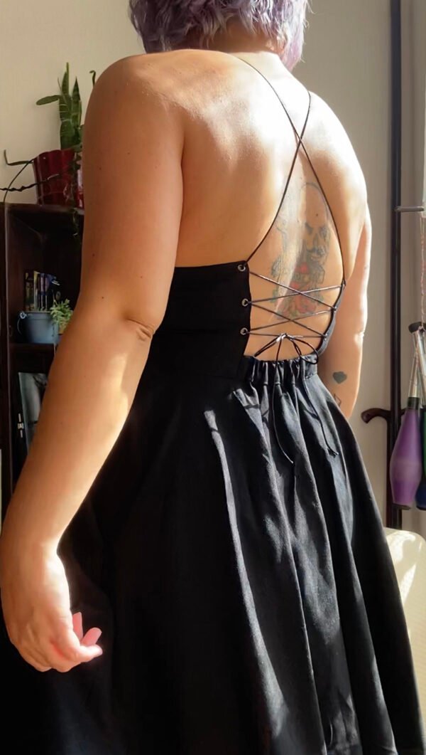 vestido de linho super rodado - Imagem 2